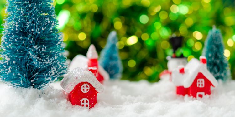 mini christmas village